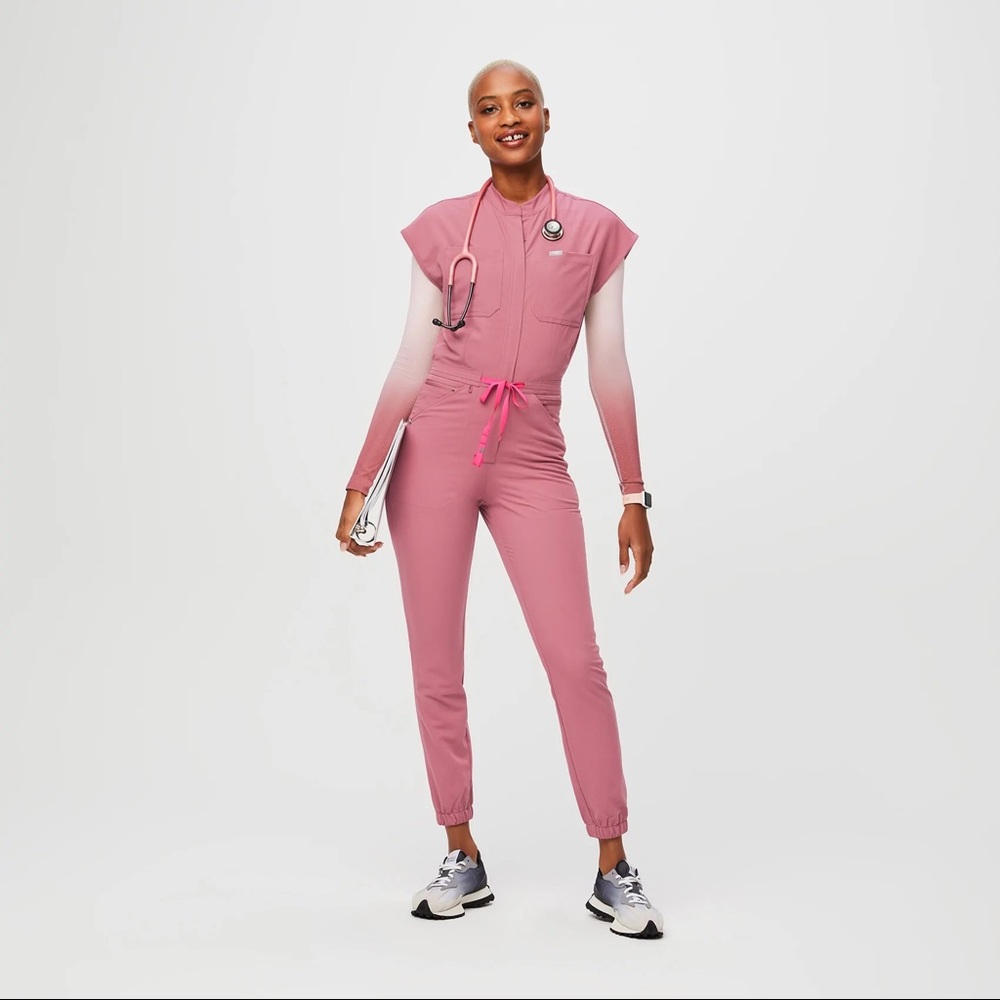 FIGS women's Quartz BCA Rafaela - Cargo Scrub Jumpsuit - S / Quartz